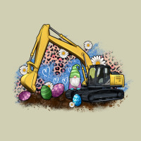 Easter Excavator Gnome Egg Leopard Heavy Core Tee | Teevron