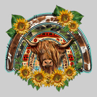 Scottish Calf Sunflowers Rainbow Premium Tee | Teevron