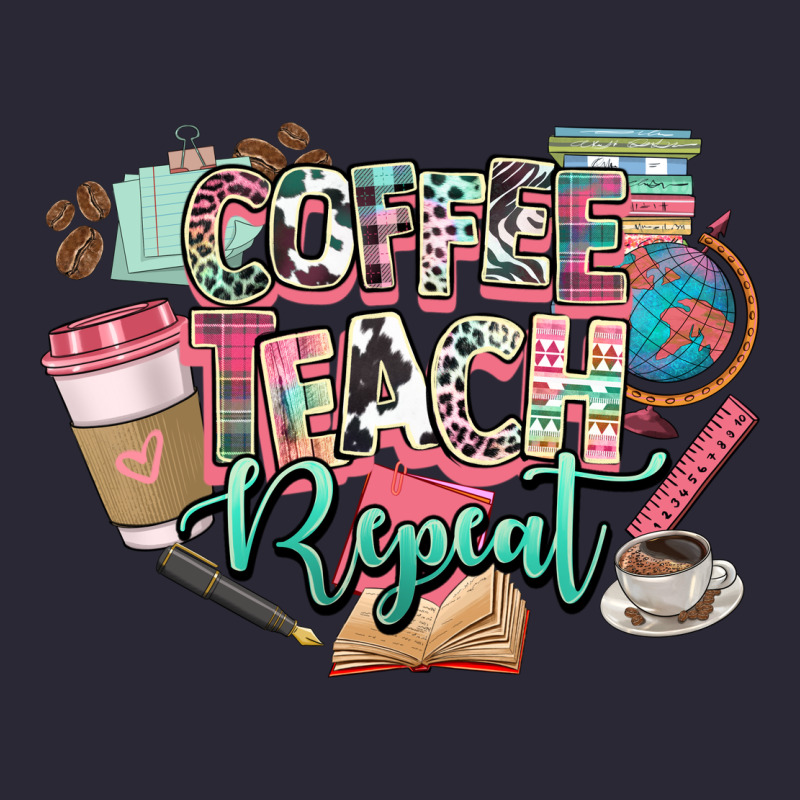 Coffee Teach Repeat Teacher Vintage Tee by NancyCooperArtShop | Teevron