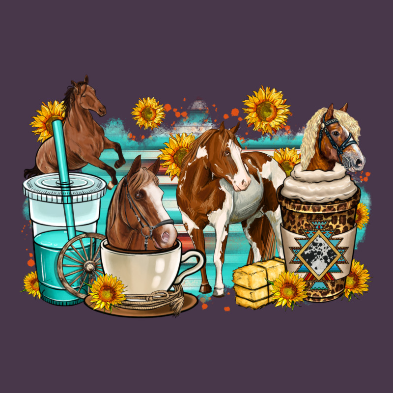 Horses Coffee Cups Heavyweight Hoodie by OliviaCreatesArt | Teevron