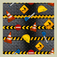 Construction Signs Seamless Pattern Heavy Core Tee | Teevron