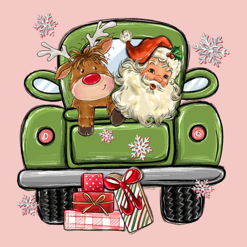 Christmas Santa And Reindeer Truck Urban Heavy Tee by MaliasSmallBusiness | Teevron