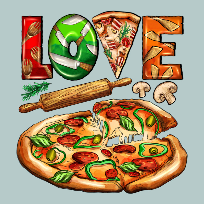 Love Pizza Heavy Core Tee by AdoDesignShop | Teevron