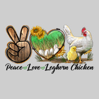 Peace Love Leghorn Chicken Premium Tee | Teevron