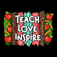 Teach Love Inspire Brushstroke With  And Pen Leopard Heavy Core Tee | Teevron