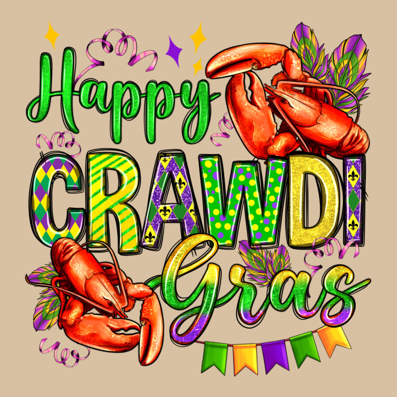 Happy Crawdi Gras Olivia Heavyweight Hoodie by OliviaCreatesArt | Teevron