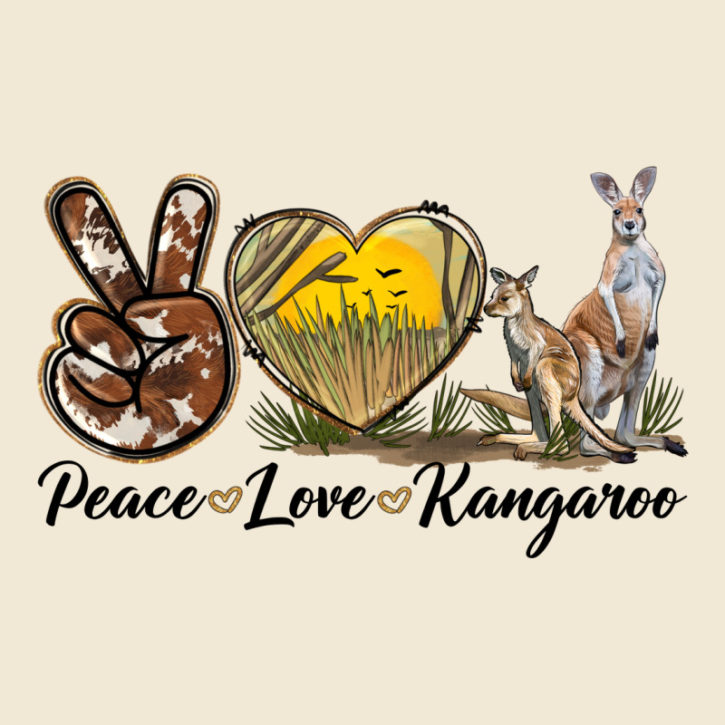 Peace Love Kangaroo Premium Tee by LillyAllenDesigns | Teevron