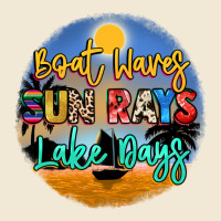 Boat Waves Sun Rays Lake Days Premium Tee | Teevron