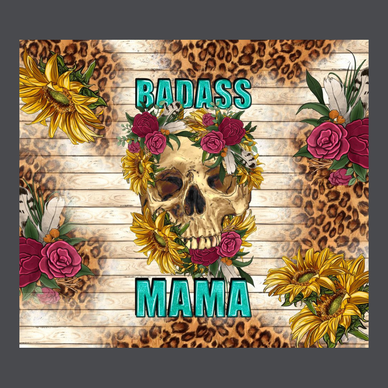 Badass Mama With Flowers Zipper Hoodie by TumblerDesignByShophia | Teevron