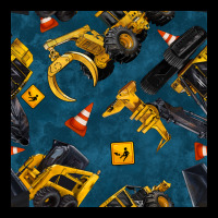 Construction Vehicles Seamless Pattern Ladies Tee | Teevron