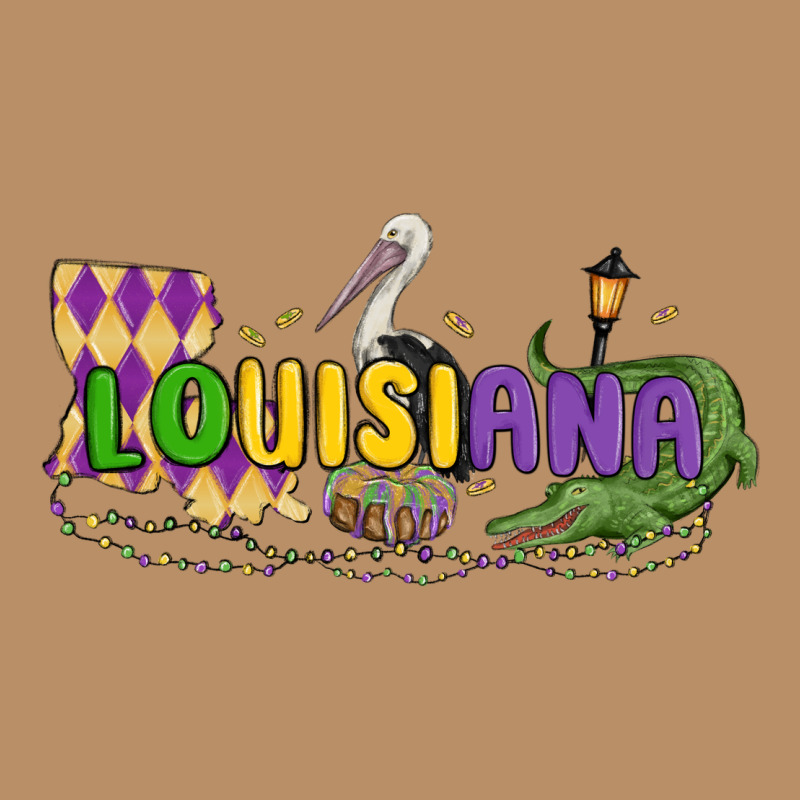 Louisiana Mardi Gras Vintage Hoodie by MaliasSmallBusiness | Teevron