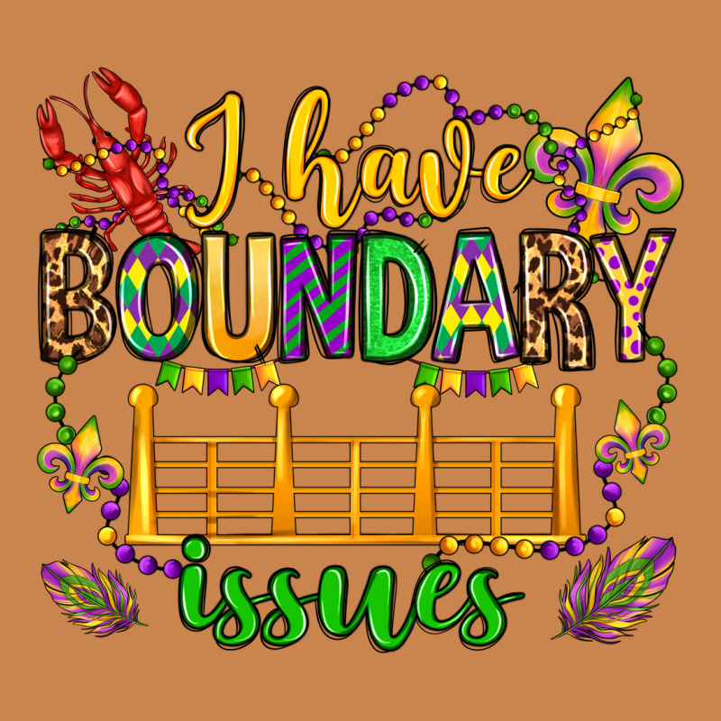 ı Have Boundary Issues Mardi Gras Olivia Heavyweight Hoodie by OliviaCreatesArt | Teevron