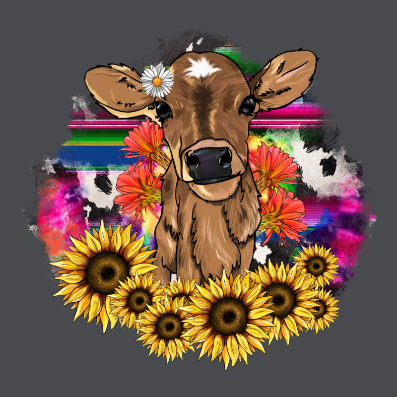 Baby Cow Flower Zipper Hoodie by HowdyJamesFarm | Teevron