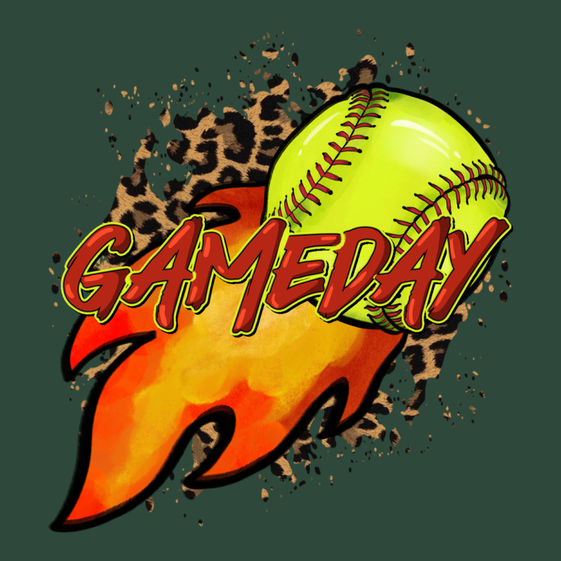 Softball Game Day Leopard Fire And Ball Zipper Hoodie by HowdyJamesFarm | Teevron