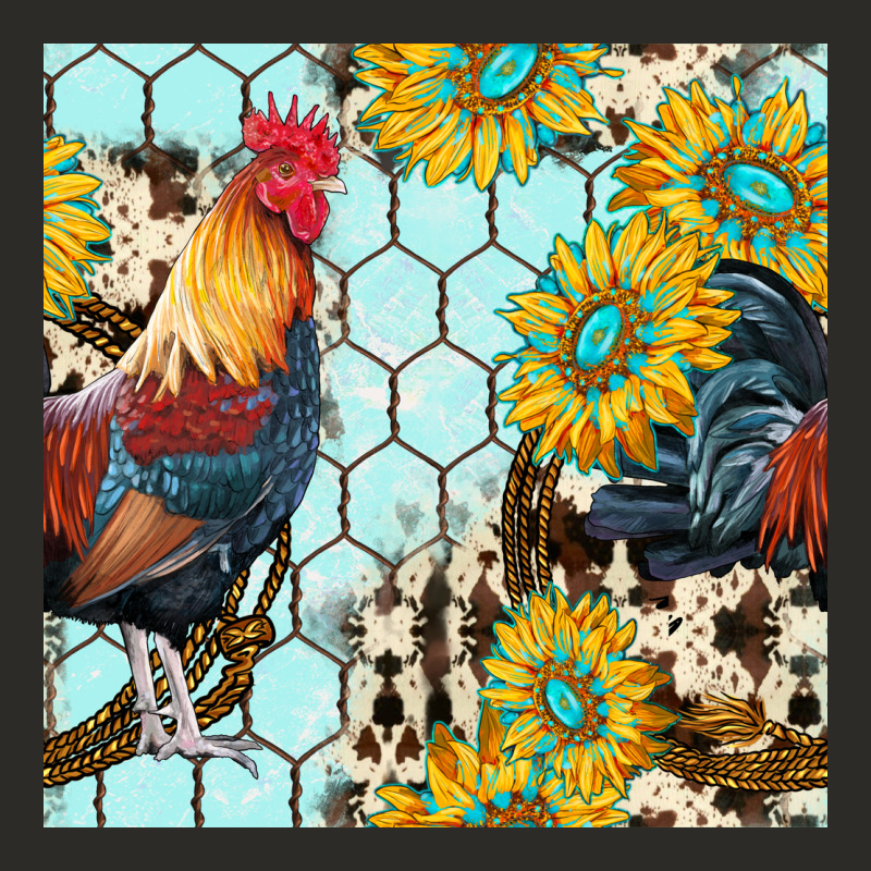 Western Rooster Seamless Pattern Heavy Core Tee by BundleAndBundleShop | Teevron
