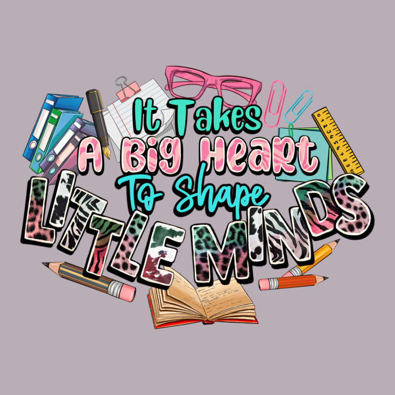 It Takes A Big Heart To Shape Little Mind Teacher Vintage Tee by NancyCooperArtShop | Teevron