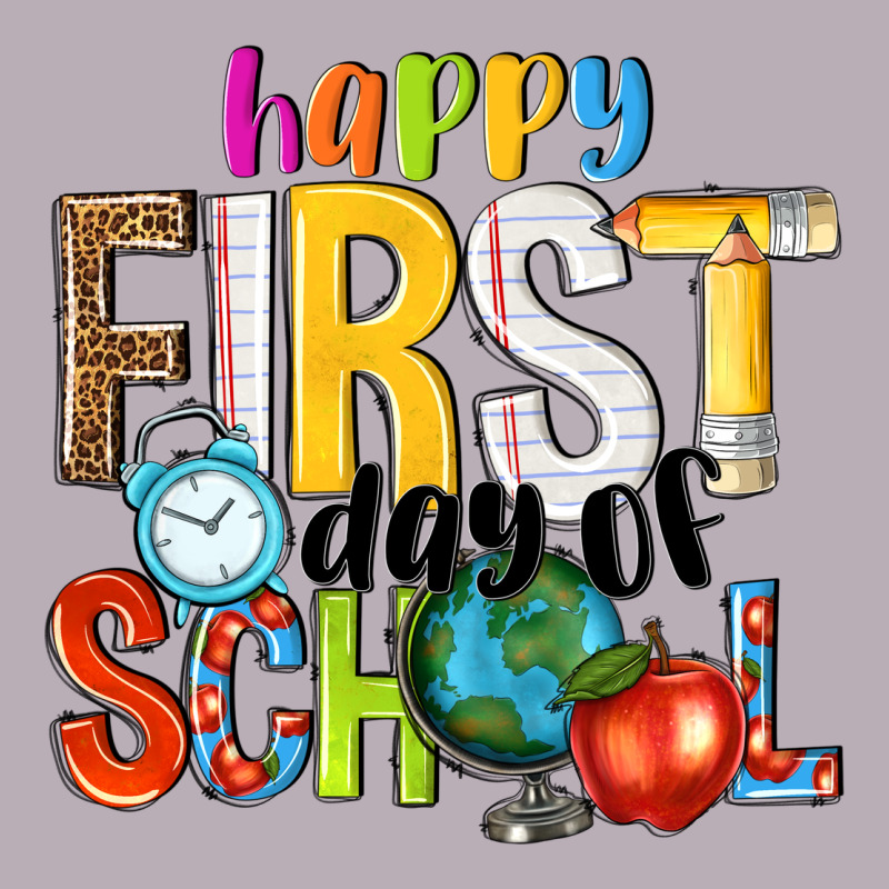 Happy First Day Of School Vintage Tee by NancyCooperArtShop | Teevron