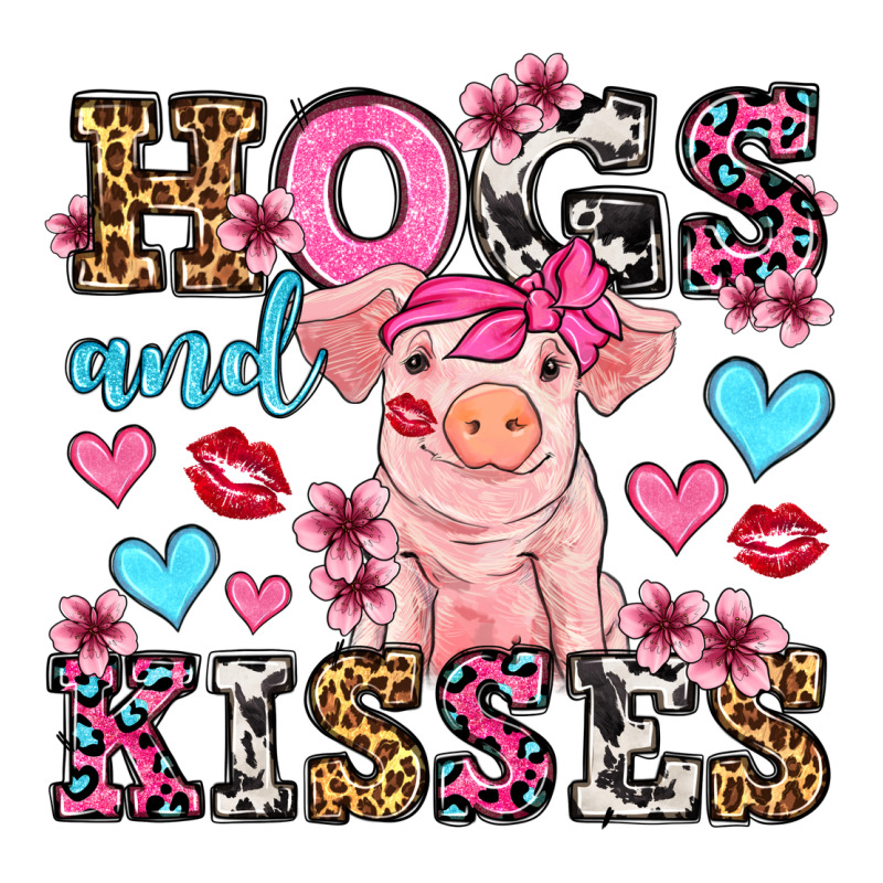 Hogs And Kisses Pig  Olivia Heavyweight Hoodie by OliviaCreatesArt | Teevron