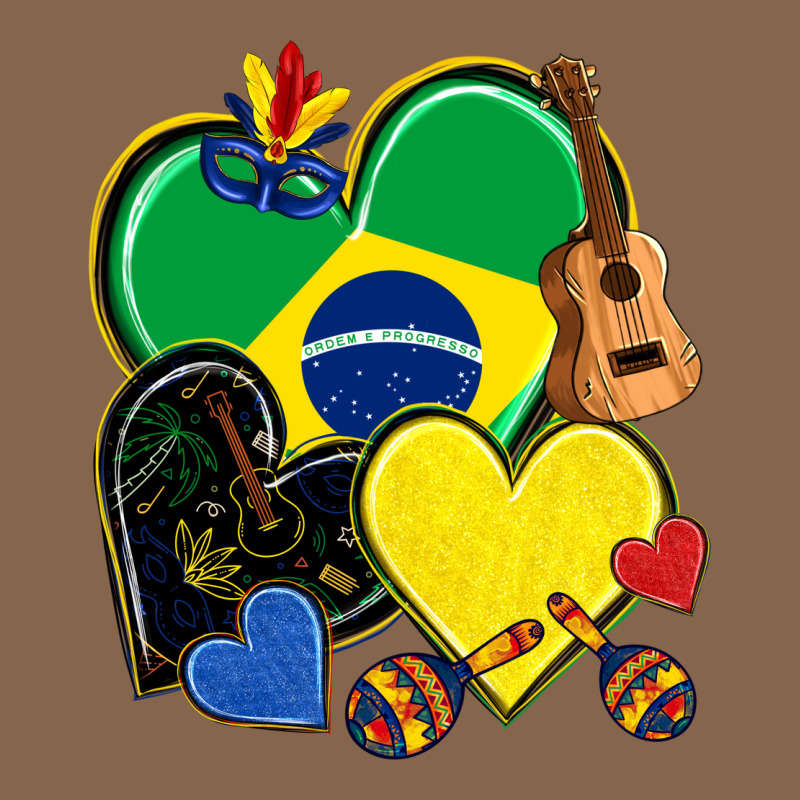 Brazil Hearts Premium Tee by NancyCooperArtShop | Teevron