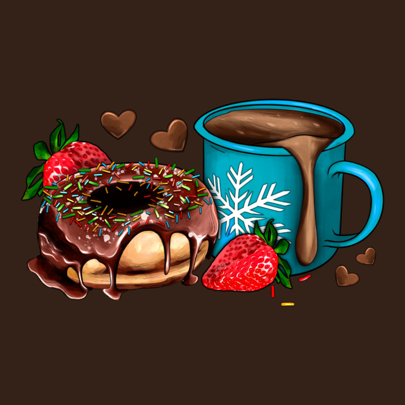 Donut Coffee Strawberry Heavy Core Tee by AdoDesignShop | Teevron
