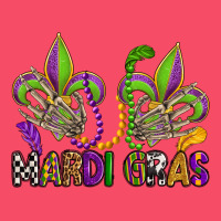 Mardi Gras Skeleton Hands  Fleur De Lis Premium Sweatshirt | Teevron