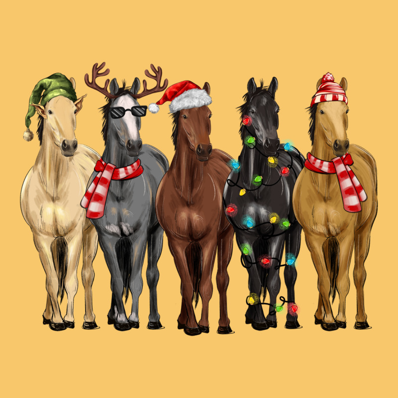 Horses With Christmas Vintage Hoodie by MaliasSmallBusiness | Teevron