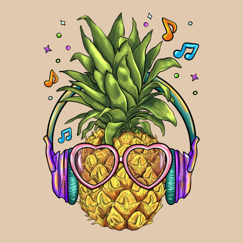 Pineapple With Headphone Heavyweight Sweatshirt by BarkalooDesign | Teevron