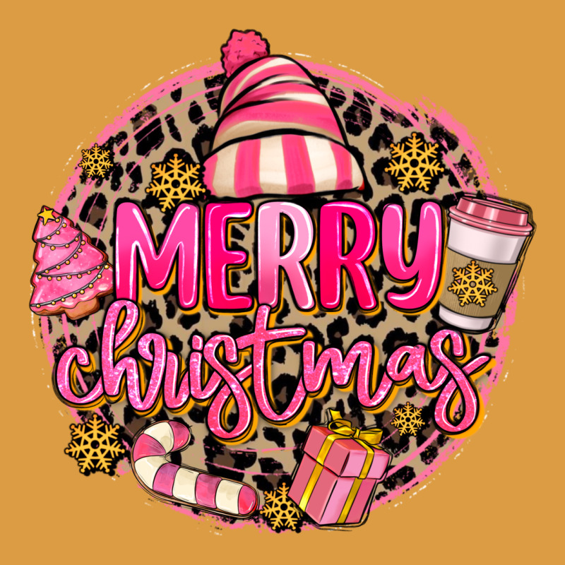 Pink Merry Christmas Urban Heavy Tee by MaliasSmallBusiness | Teevron
