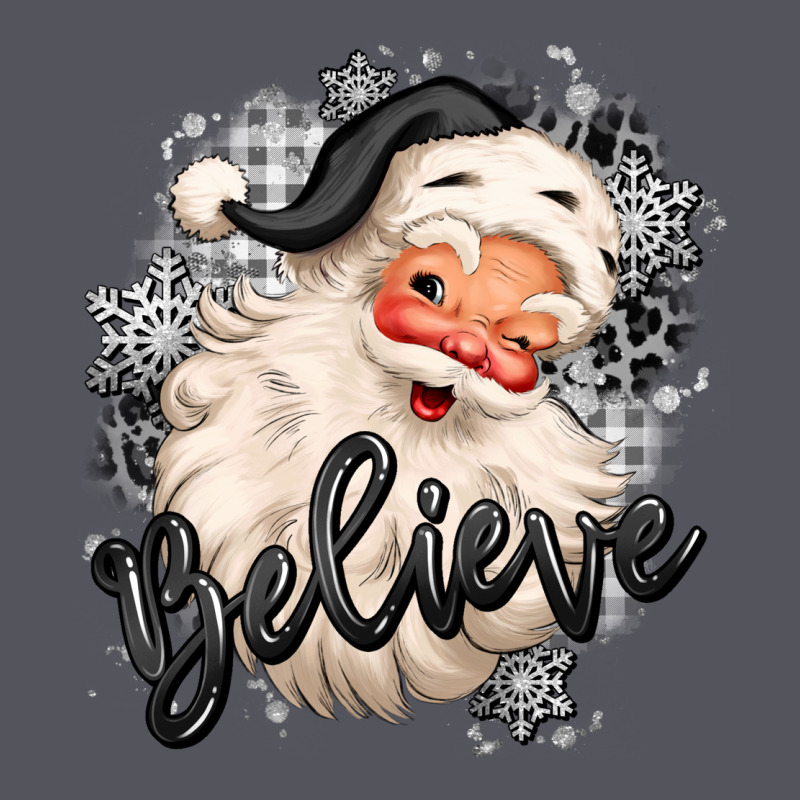 Believe Buffalo Plaid White Christmas Santa Claus Vintage Hoodie by MaliasSmallBusiness | Teevron