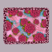 Pink Rose Leopard Background Vintage Tee | Teevron