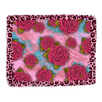 pink rose leopard background | Teevron