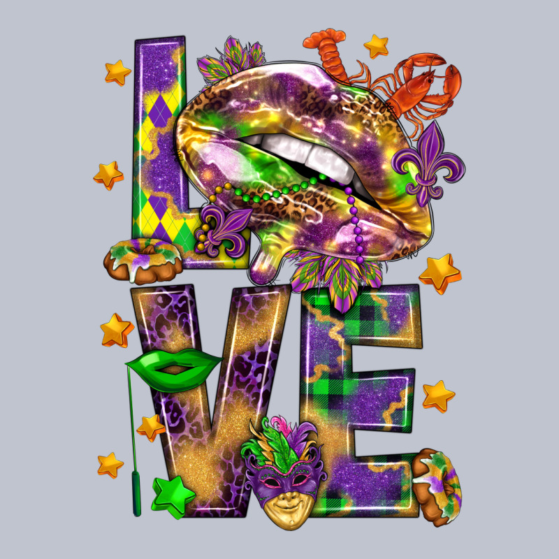 Mardi Gras Love Lips Premium Hoodie by HowdyJamesFarm | Teevron