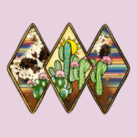 Cactus Serape Cowhide Ladies Tee | Teevron