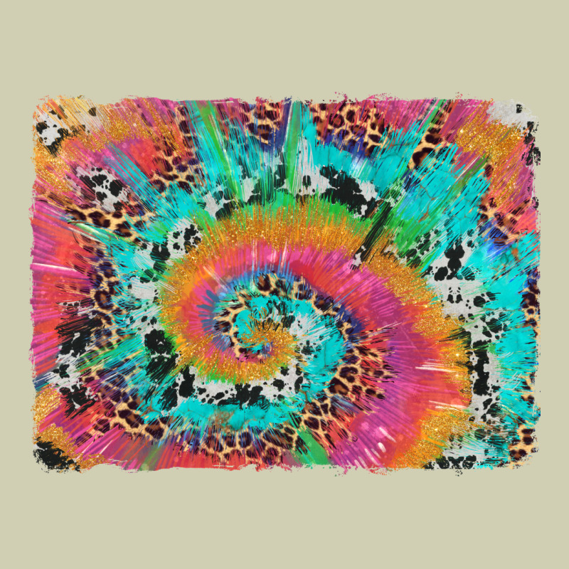 Tie Dye Leopard Cowhide Glitter Background Heavy Core Tee by Artiststas | Teevron