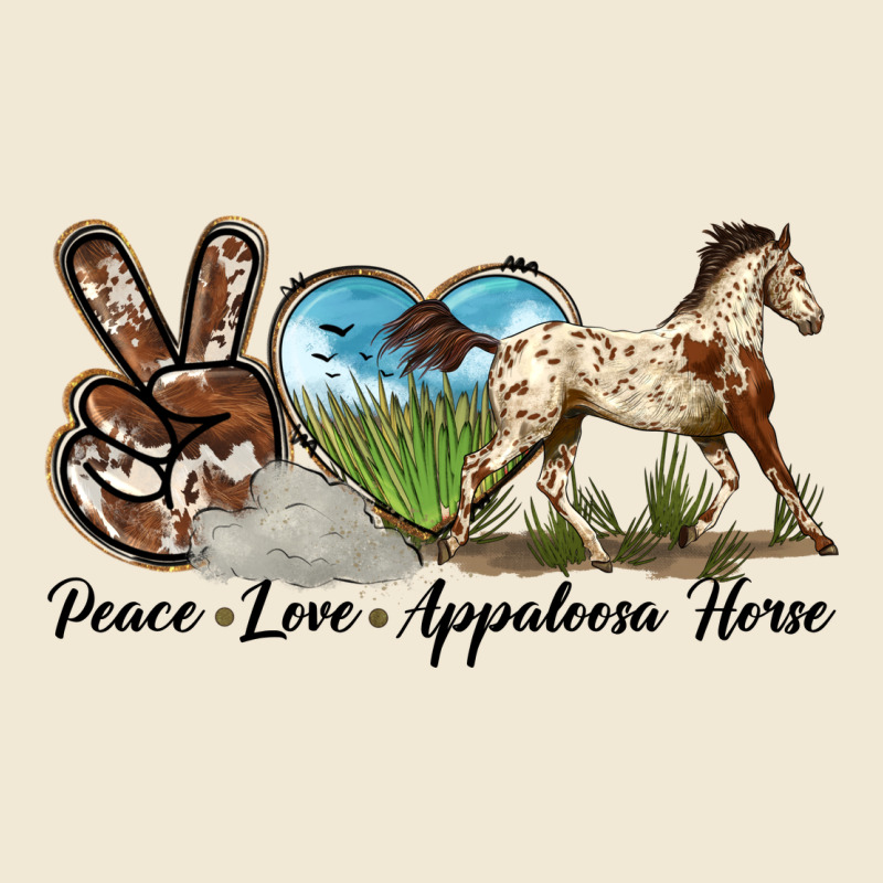 Peace Love Appaloosa Horse Premium Tee by LillyAllenDesigns | Teevron