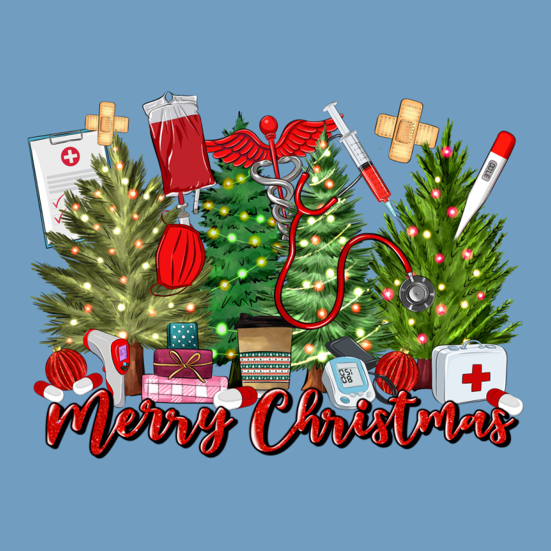 Merry Christmas Nurse Trees Urban Heavy Tee by MaliasSmallBusiness | Teevron