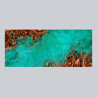 Tooled Leather Turquoise Glitter 11oz Mug Heavyweight Sweatshirt | Teevron