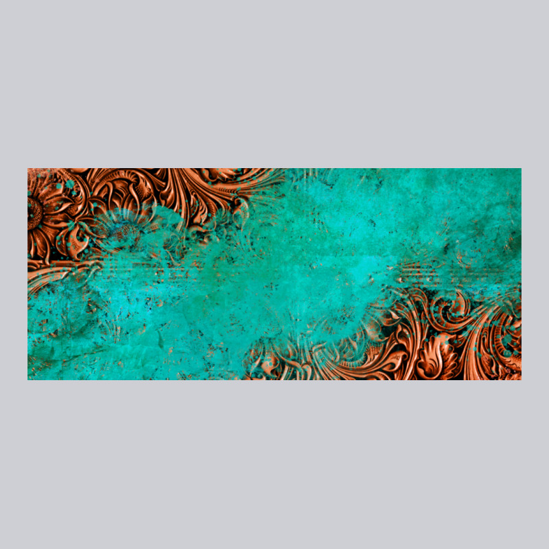 Tooled Leather Turquoise Glitter 11oz Mug Heavyweight Sweatshirt by Jasminsmagicworld | Teevron
