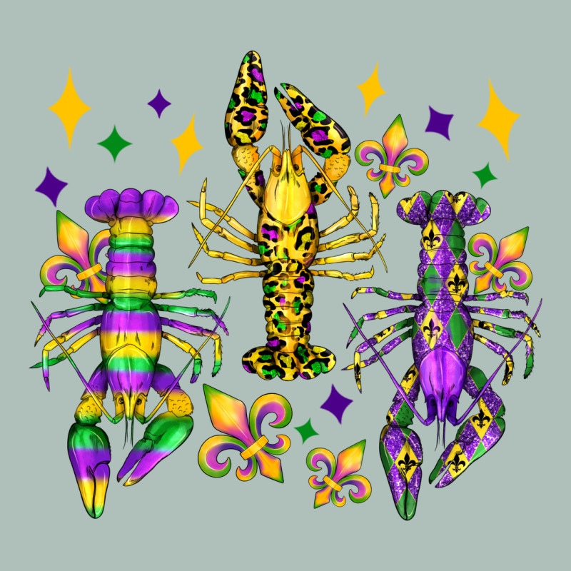 Mardi Gras Craw Fish Olivia Heavyweight Hoodie by OliviaCreatesArt | Teevron