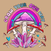 Grow Your Own Way Crystal And Mushroom Vintage Hoodie | Teevron