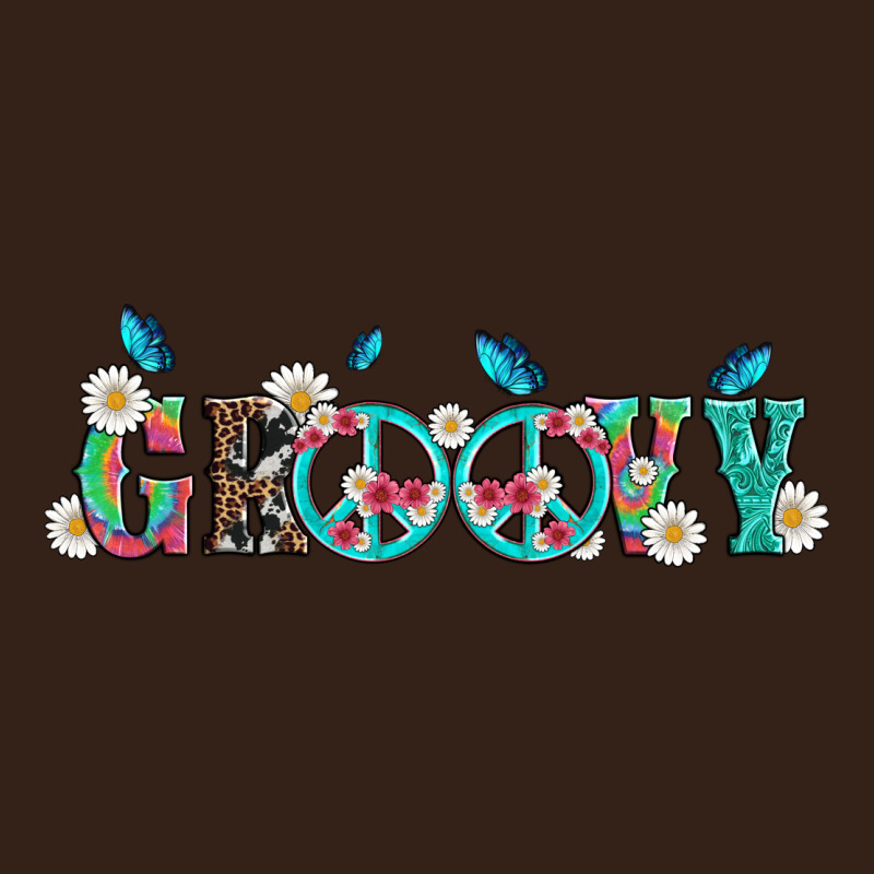 Groovy With Peace  Sign Flowers Heavy Core Tee by Artiststas | Teevron