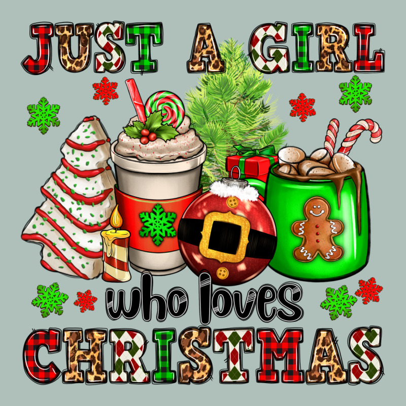 Just A Girl Who Loves Christmas Heavyweight Hoodie by OliviaCreatesArt | Teevron
