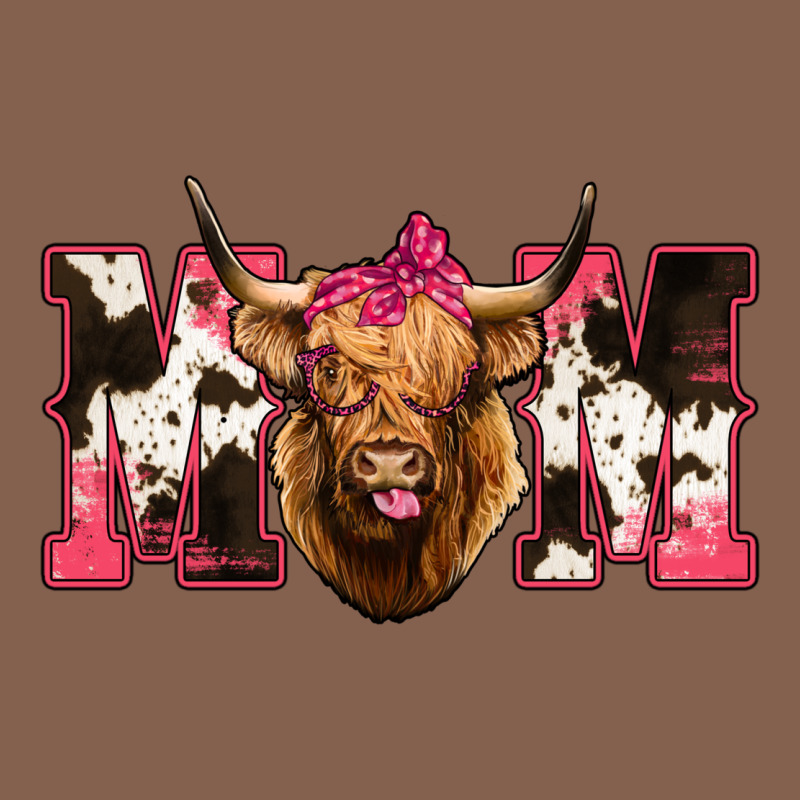 Western Highland Cow Mom Zipper Hoodie by HowdyJamesFarm | Teevron