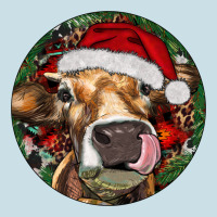 Hereford Cow Christmas Ladies Tee | Teevron