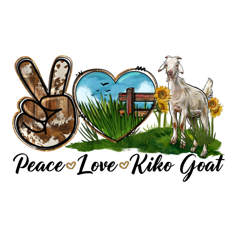 Peace Love Kiko Goat Premium Tee by LillyAllenDesigns | Teevron