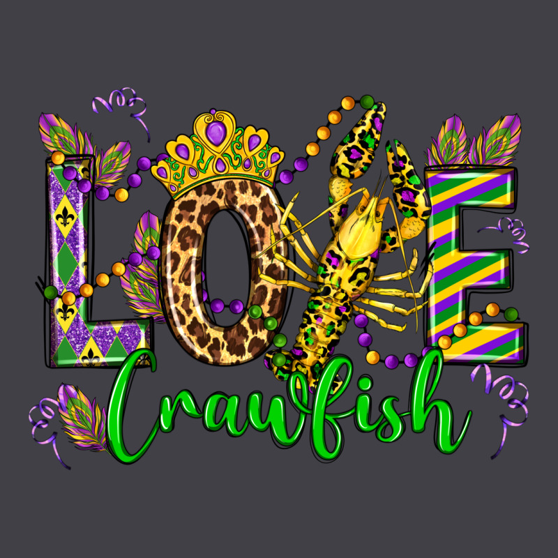 Love Crawfish Mardi Gras Olivia Heavyweight Hoodie by OliviaCreatesArt | Teevron