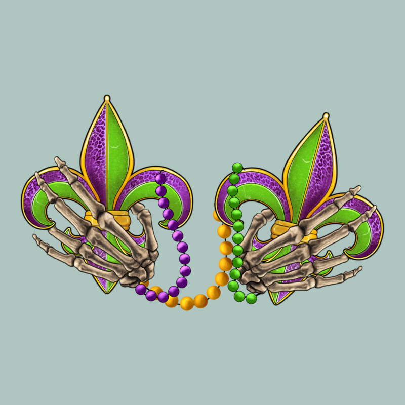Skeleton Hands Mardi Gras Premium Sweatshirt by OliviaCreatesArt | Teevron