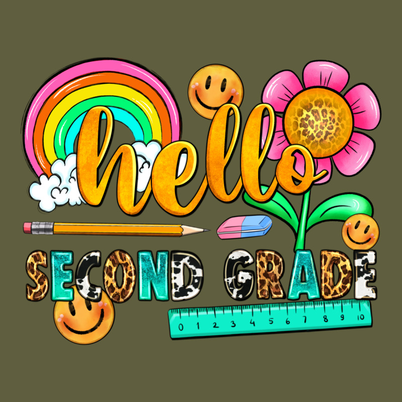 Hello Second Grade Vintage Tee by NancyCooperArtShop | Teevron