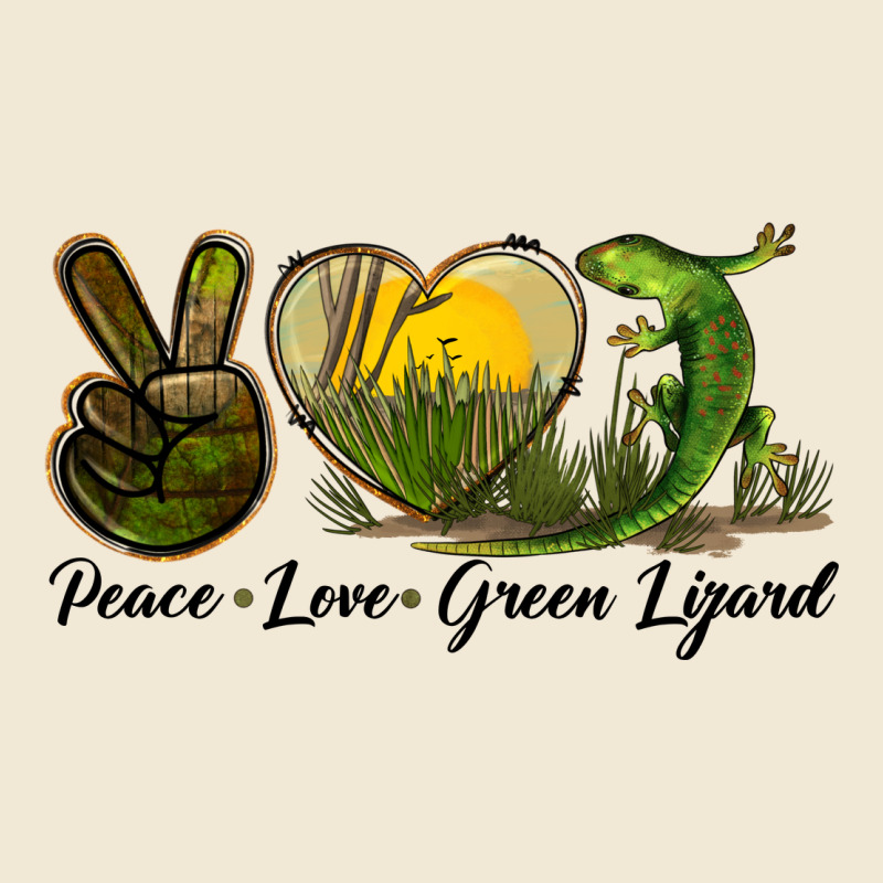 Peace Love Green Lizard Premium Tee by LillyAllenDesigns | Teevron