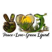 peace love green lizard | Teevron